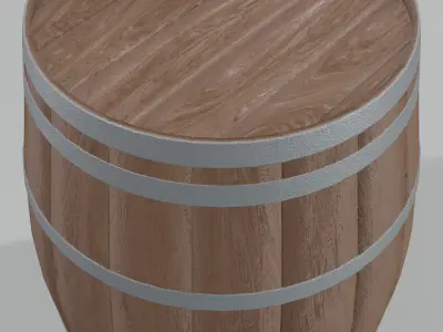 Heavy Toasted Hogshell Barrel 3D model