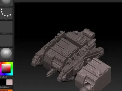 GALAN DRACOS infantry transport 3D print model