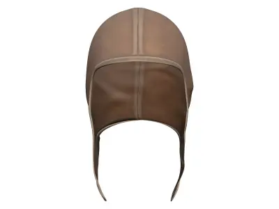 Historic Steampunk Aviation Hat Helmet Low-poly 3D model