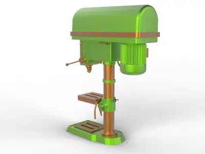 Drill Machine 3D model get
