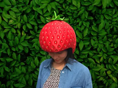 Strawberry Helmet  3D model