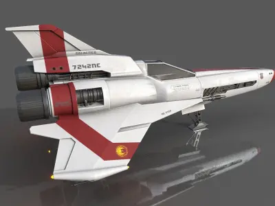 Viper Mk2 fan art Low-poly 3D model