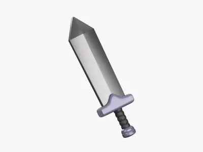 Sword 3D Illustration 3D model