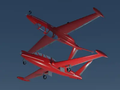 Fouga Magister 3D model