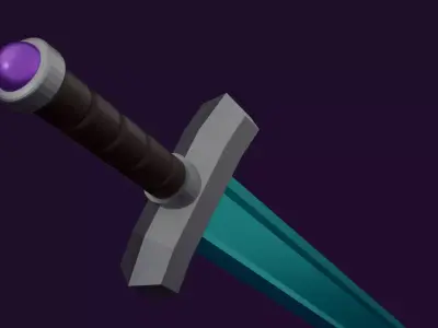 Mighty Sword Low-poly 3D model purchase