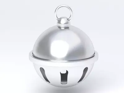 Jingle bell Silver 3D model