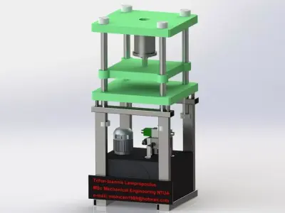Vertical press brake 50 tons 3D model