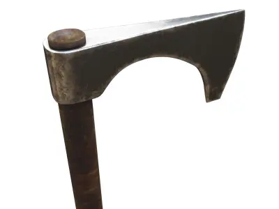 Ax Medieval Low-poly 3D model 2