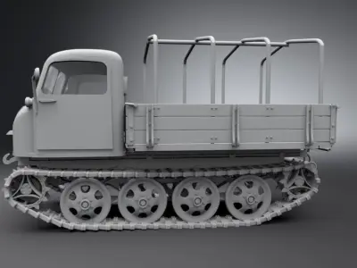Raupenschlepper Ost Scale model  3D print model