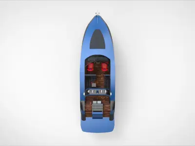Libertas Yacht Low-poly 3D model