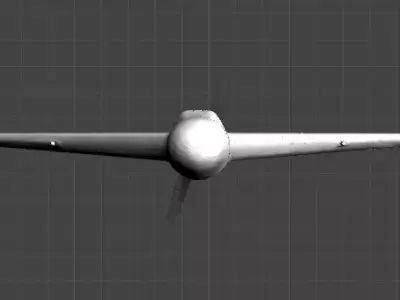 Shahed 136 Iran Drone Low-poly 3D model