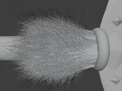 Asiatic fantasy spear Free low-poly 3D model