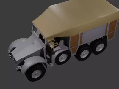 Protze KFZ 69 3d model 3D model