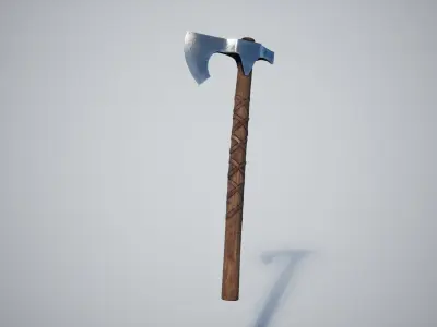 Axe Weapon Low-poly 3D model purchase