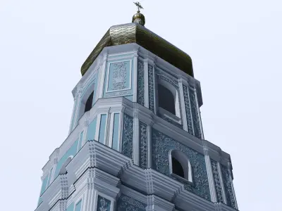 Kyiv Ukraine Saint Sophia Cathedral  UNESCO World Heritage  3D model