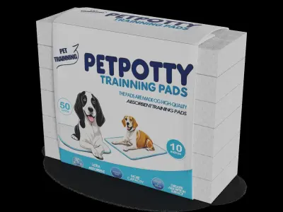 Animal accessories Pet Training Pads 3D model