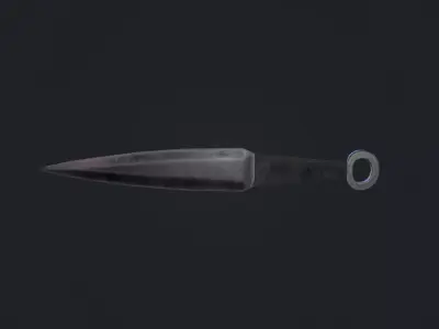 Kunai knife Low-poly 3D model purchase