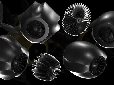 hardsurface kitbash Low-poly 3D model
