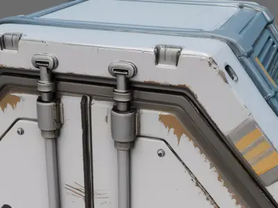 Sci-Fi Cargo Pod 3D model