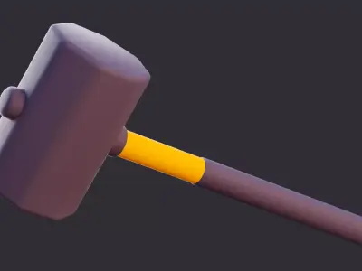 Lowpoly Sledgehammer 3D model