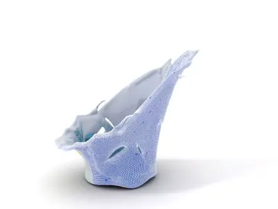 Dynamic Water Splash model pack Low-poly 3D model