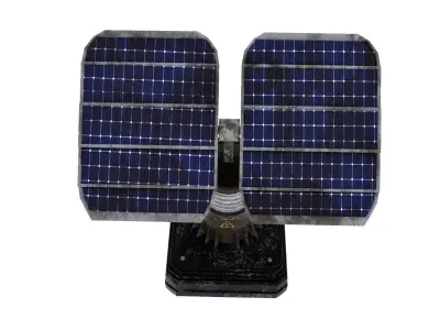 Old Solar Panel 3D model