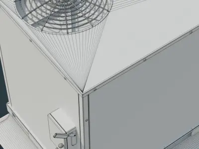 Rooftop AC Unit 2A Low-poly 3D model