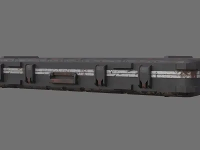 Military Case 2C Low-poly 3D model