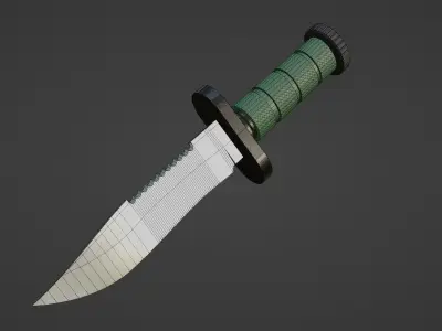 Survival Knife 3D model get