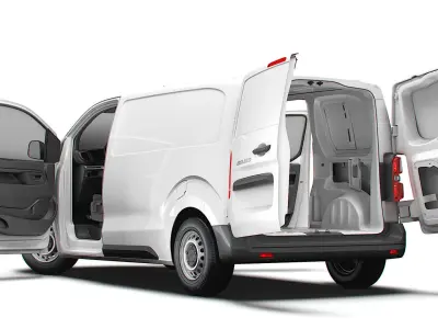 Fiat Scudo Van L2 HQ Interior 2025 3D model