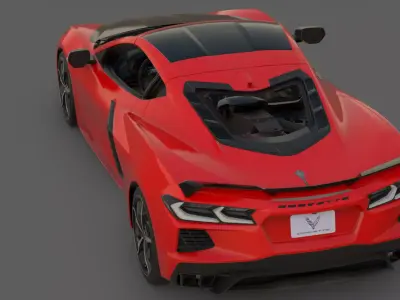 2020 Chevrolet Corvette C8 Stingray 3D Model American Revolution 3D model