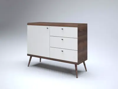 Modern Cabinet Low-poly 3D model buy