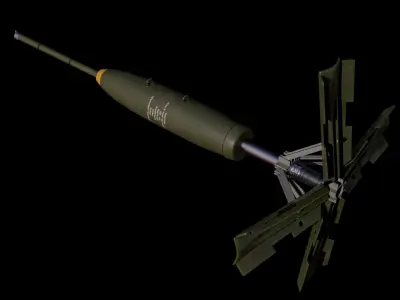 Mk82 500lb Bomb Low-poly 3D model