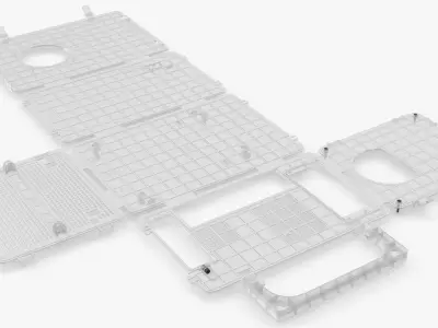 Computer-2 Case by Teenage Engineering Unfolded 3D model