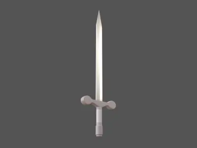 Cartoon Sword v1 002 Low-poly 3D model