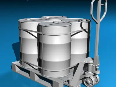 Pallet truck 3D model
