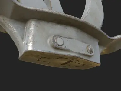 PBR 3D Model Props - Old Ship Anchor 3D model
