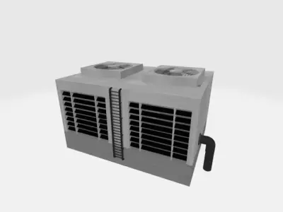 Climatiseur industriel 3D model