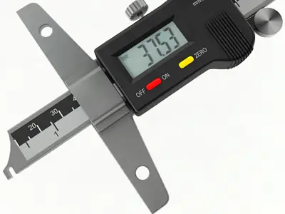 Digital Depth Gauge 3D model
