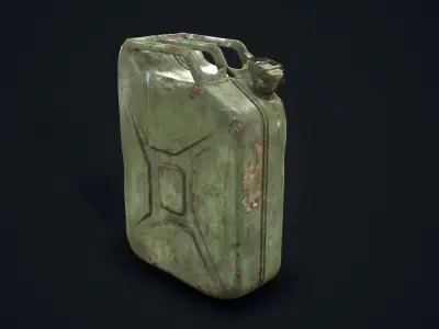 Fuel canister Low-poly 3D model