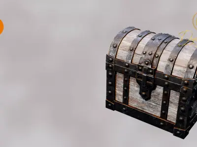 Old Chest Free low-poly 3D model