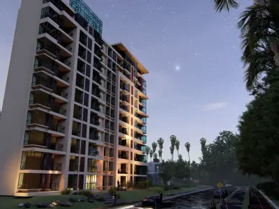 Highrise Building 09 3D model