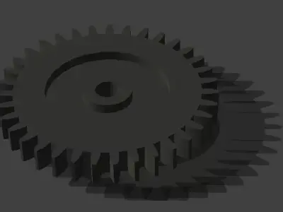 3D gear Low-poly 3D model