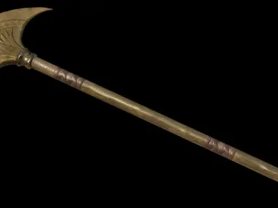 Egyptian Palm Axe Low-poly 3D model