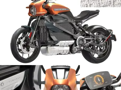 LiveWire Electric Motorcycle 3D model