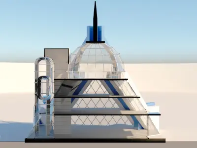Future building 3D model purchase