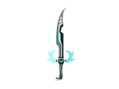 Sword Sci-Fi 3D Futuristic Weapon 3D model
