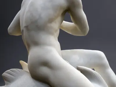Arion assis sur le dauphin Orsay 3D print model