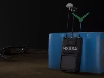 Chuika FPV Drone Video Signal Detector Game Ready Low-poly 3D model