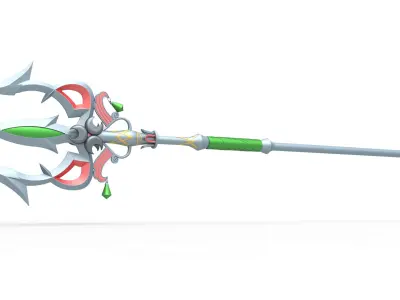Lightscale trident from the game Legend of Zelda 3D print model